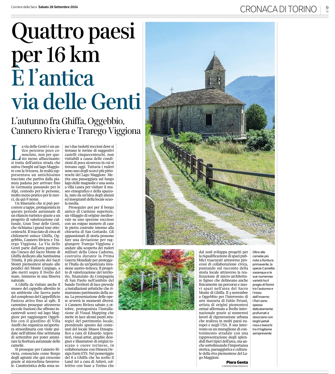 Grand Tour Via delle Genti Corriere Torino